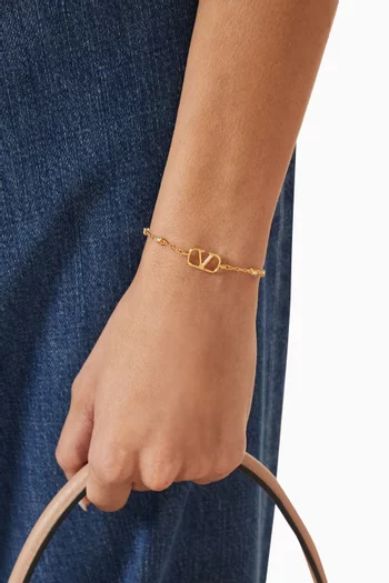 Valentino Garavani VLOGO Swarovski Bracelet in Metal
