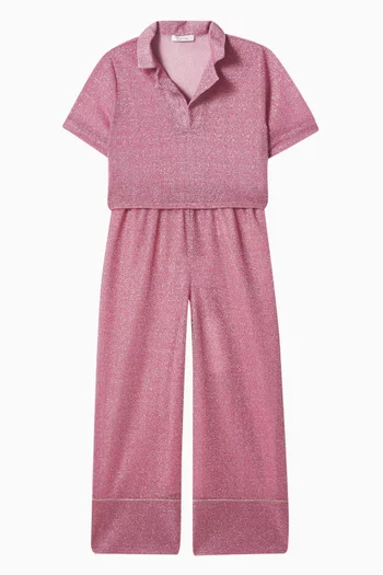 Osemini Lumiere Wide-leg Pants in Lurex
