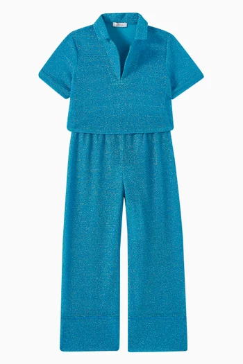 Osemini Lumiere Wide-leg Pants in Lurex