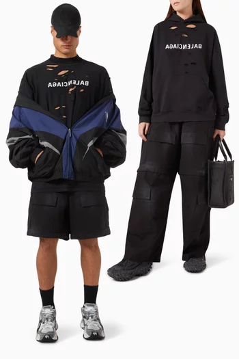Unisex Large-fit Cargo Pants in Cotton Ripstop