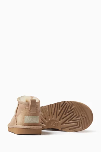 Classic Ultra Mini Boots in Suede