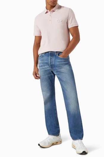 Valentino Garavani VLogo Signature Patch Polo Shirt