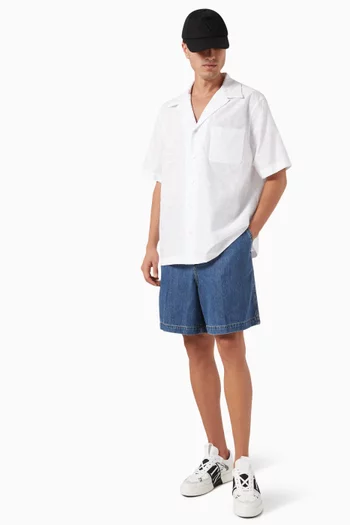 Valentino Garavani Toile Iconographe Bowling Shirt in Cotton