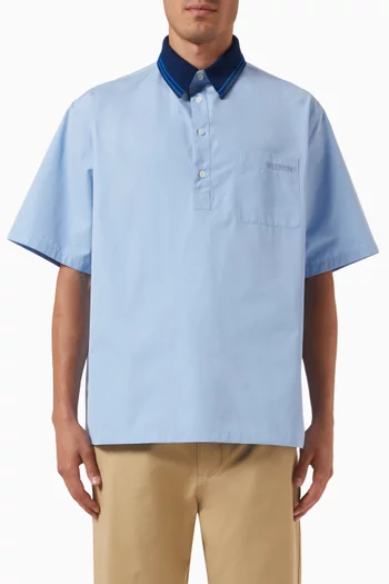 Valentino Garavani Polo Shirt in Cotton-poplin