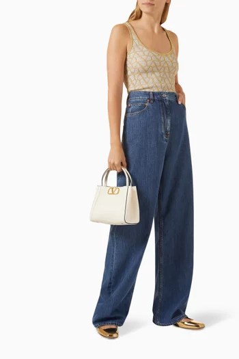 Valentino Garavani High-rise Wide-leg Jeans