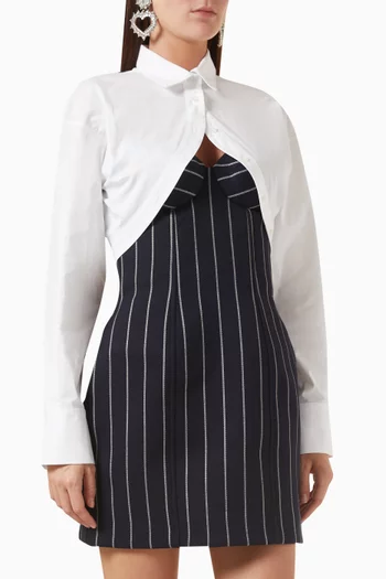 Striped Shirt Mini Dress