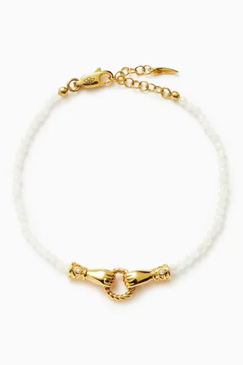 Harris Reed In Good Hands Bracelet in 18kt Recycled Gold-plated Brass