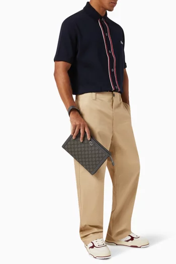 Ophidia GG Pouch in Supreme Canvas