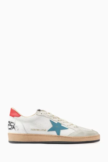 Ball Star Sneakers in Mesh & Suede