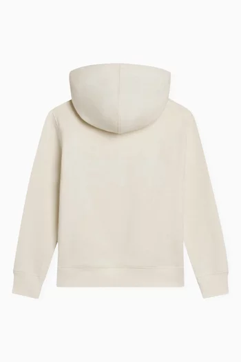 Embroidered Hoodie in Cotton-blend