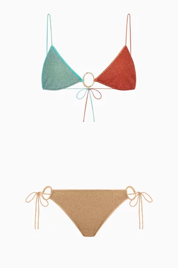 Lumiere O-kini Two-piece Bikini in Lurex
