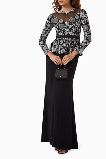 Two-tone Gown in Lace