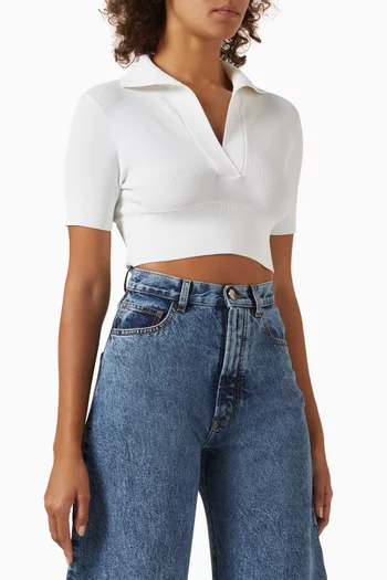 Tiny Crop Top in Tech-fabric