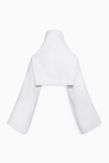 Crop Hoodie in Cotton-terry