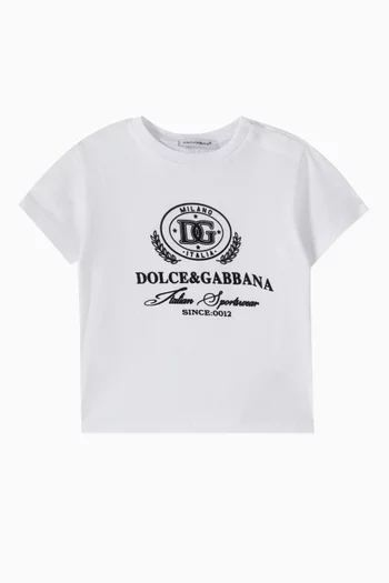 Logo Print T-shirt in Cotton