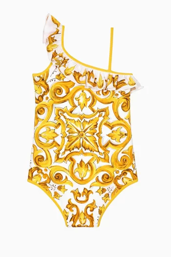 Majolica-print One-piece Swimsuit