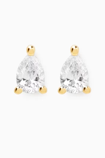 Hera Diamond Stud Earrings in 18kt Gold