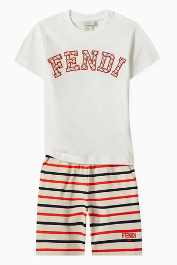 Striped Shorts in Cotton