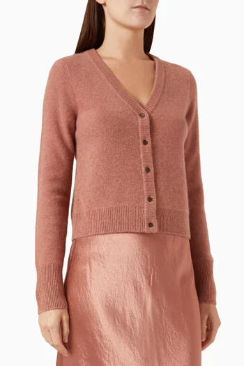 Boiled Button-up Cardigan in Cashmere