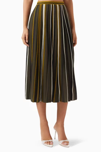 Classic Multi-binding Midi Skirt