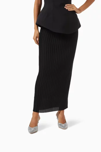 حذاء كلاسيك فاريز بسير خلفي وكعب 70 مم جلد لامع