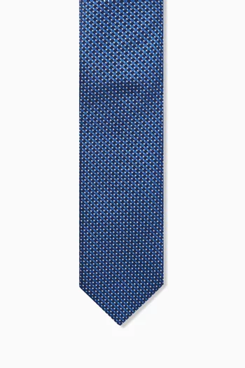 ربطة عنق بنقشة هندسية حرير