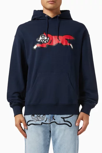 Running Dog Hoodie in Cotton Loopback
