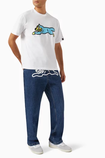 Running Dog T-shirt in Cotton-jersey