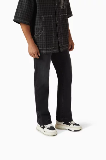 MA-1 Low-top Sneakers in Leather & Mesh