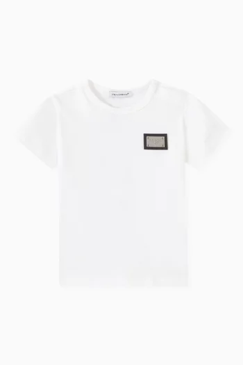 Logo Tag T-shirt in Cotton Jersey