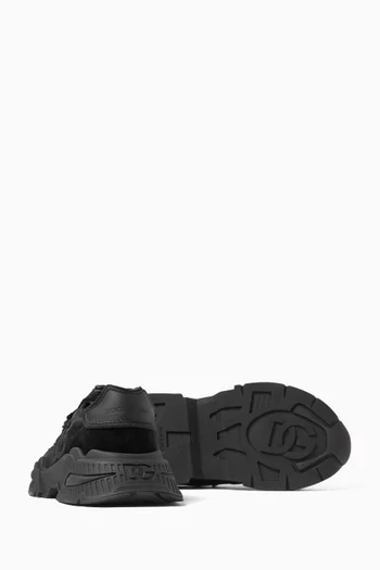 Lace-up Sneakers in Technical Fabric