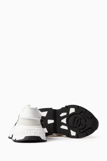 Lace-up Sneakers in Technical Fabric