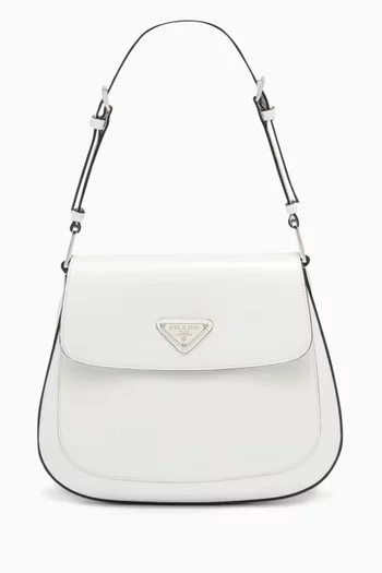 Cleo Shoulder Bag in Brushed Leather