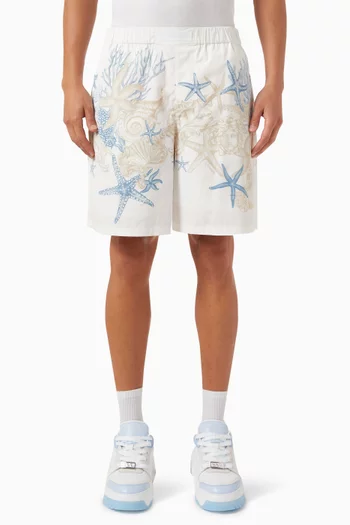 Barocco Sea Shorts in Cotton Poplin