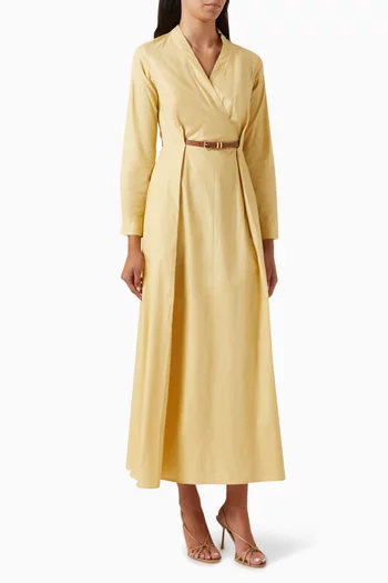 Rhea Midi Dress in Cotton Poplin