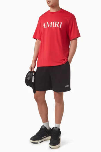 Logo-embroidered Shorts in Cotton