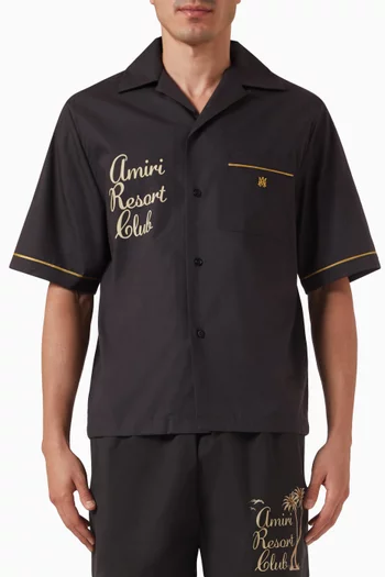 Resort Club Embroidered Shirt in Cotton