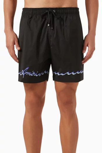 Wave Swim Shorts in Nylon