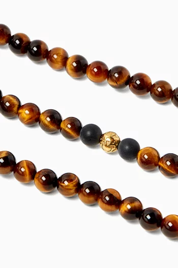 Tiger Eye Beaded Necklace