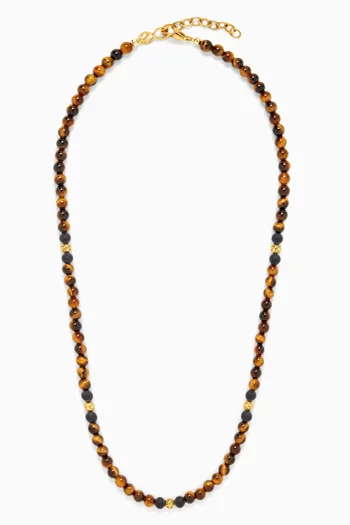 Tiger Eye Beaded Necklace
