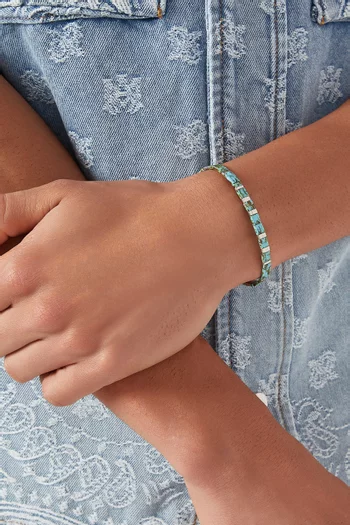 Miyuki Tila Beaded Bracelet in Glass