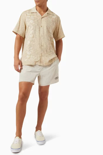 Canty Embroidered Shirt in Cotton-blend Gauze