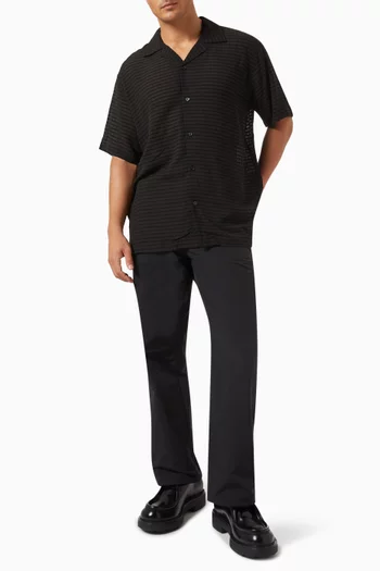Canty Check Shirt in Rayon & Cotton