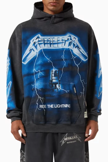 x Metallica Ride the Lightening Hoodie in Cotton