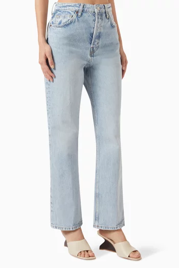 Cynthia High-rise Straight Jeans in Denim