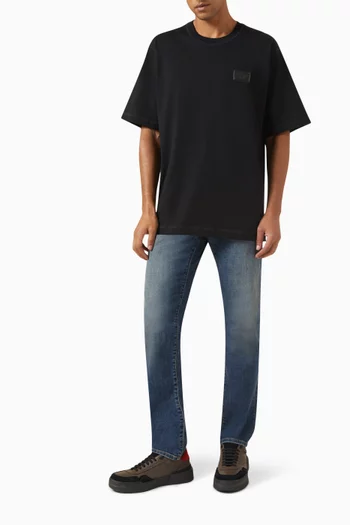 Re-edition Logo Patch T-shirt in Cotton