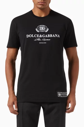 Logo Print T-shirt in Cotton