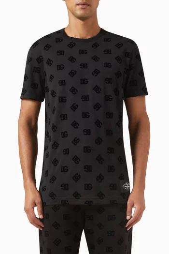 Re-edition DG-print T-shirt in Cotton