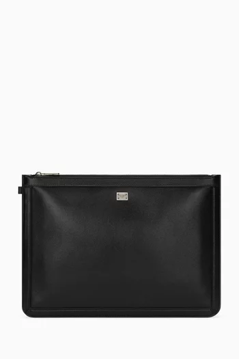 Large Pouch in Leather