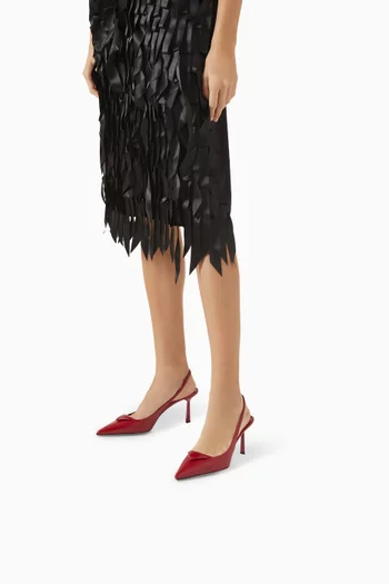 Decollete Slingback 75 Pumps in Patent Leather
